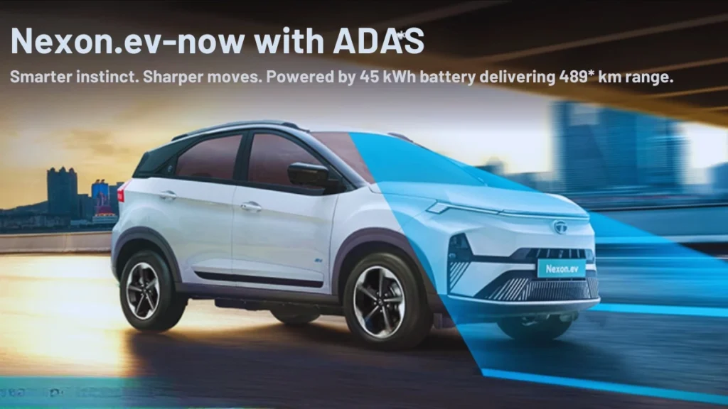 Tata Nexon EV with ADAS Launched Level 2 Features के साथ ₹17.29 लाख से शुरू